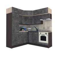 Bucatarie de Colt BIG GENA NEW DR. 190-200, Wenge / Decor 4299